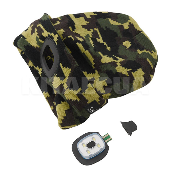 Шапка со светодиодным фонариком и USB-зарядкой ARMY CATTARA (DO 14020) - 5