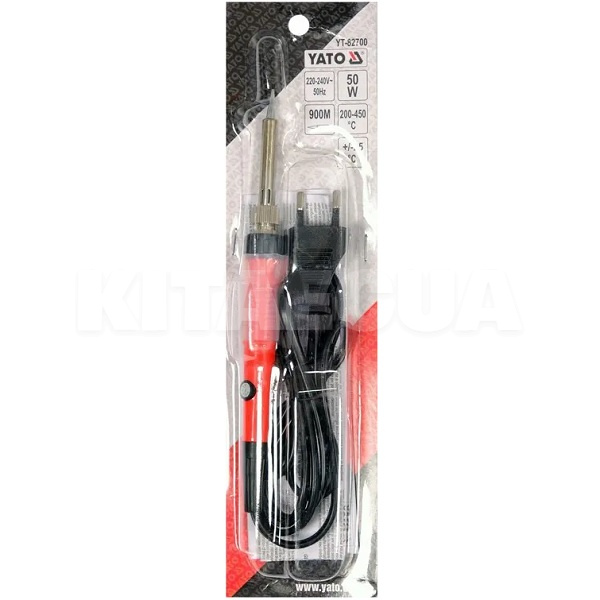 Паяльник електричний 50Вт 230В 250-450С з регулюванням температури YATO (YT-82700) - 2