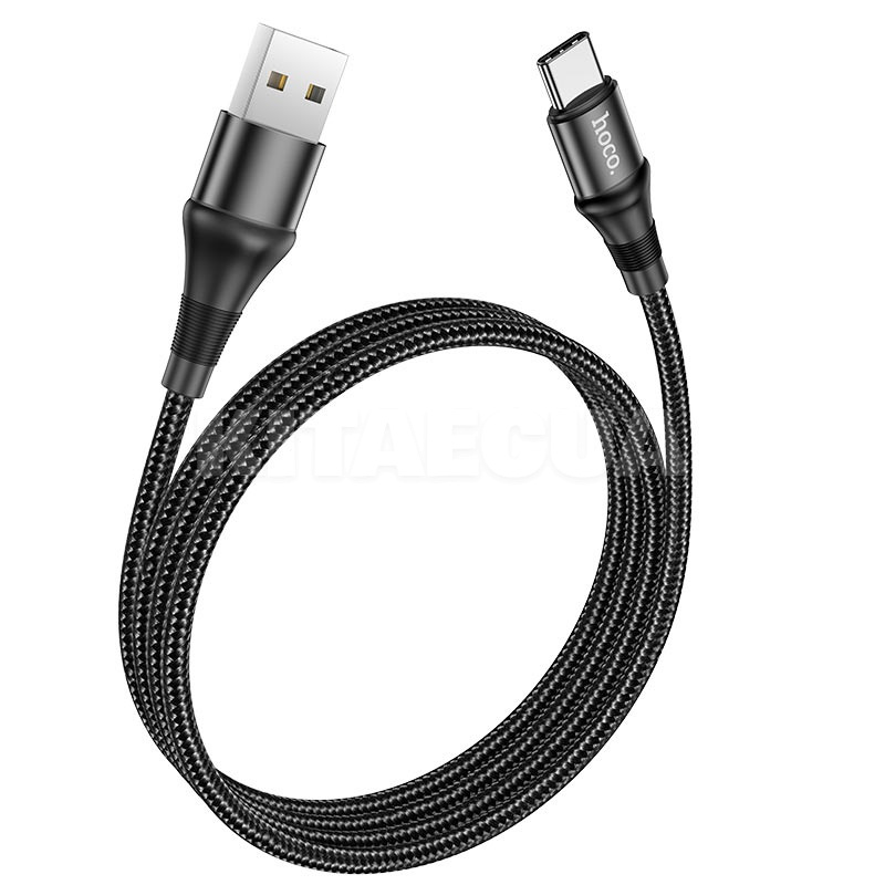 Кабель USB - Type-C 3A X55 1м черный HOCO (6931474734235)