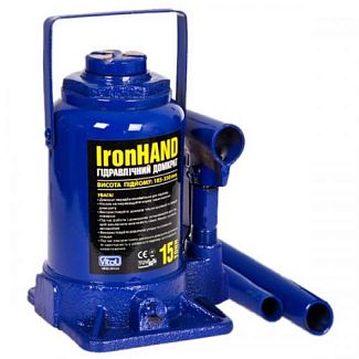 Домкрат гідравлічний пляшковий до 15т (185-350мм) VITOL