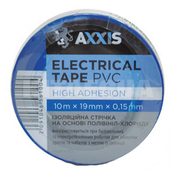Изолента 10м х 19мм синяя AXXIS (ET-912 Blue)