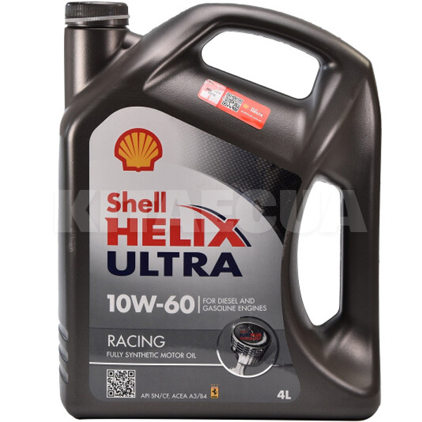 Масло моторное синтетическое 4л 10W-60 Helix Ultra Racing SHELL (550040622)