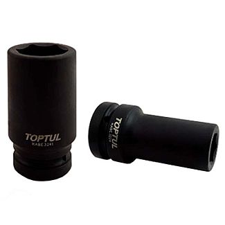 Головка торцевая ударная 6-гранная удлиненная 30 мм 1" 108 мм TOPTUL