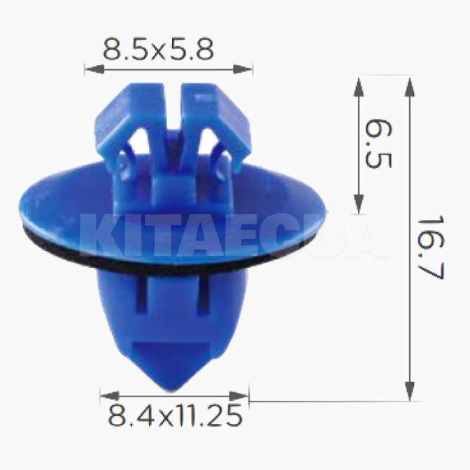 Клипса молдинга и крыл на Toyota / Lexus / Nissan (компл 10 шт) Clipss (0227) - 3