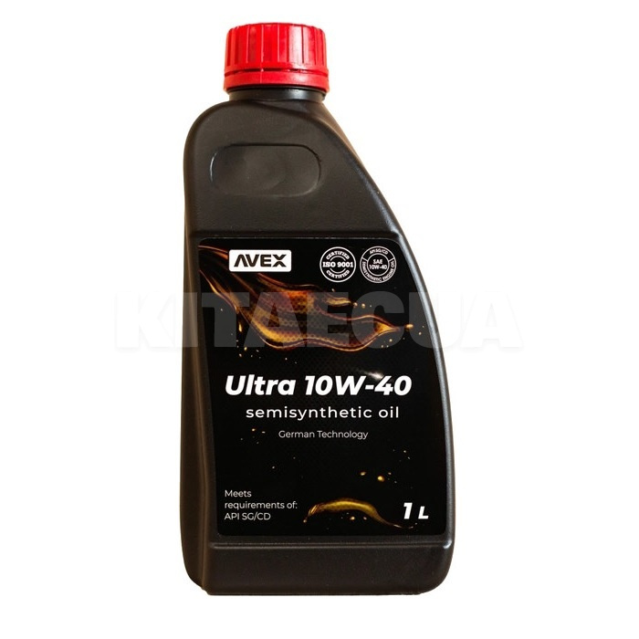 Масло моторное ULTRA 1л 10W-40 полусинтетическое AVEX (64072)