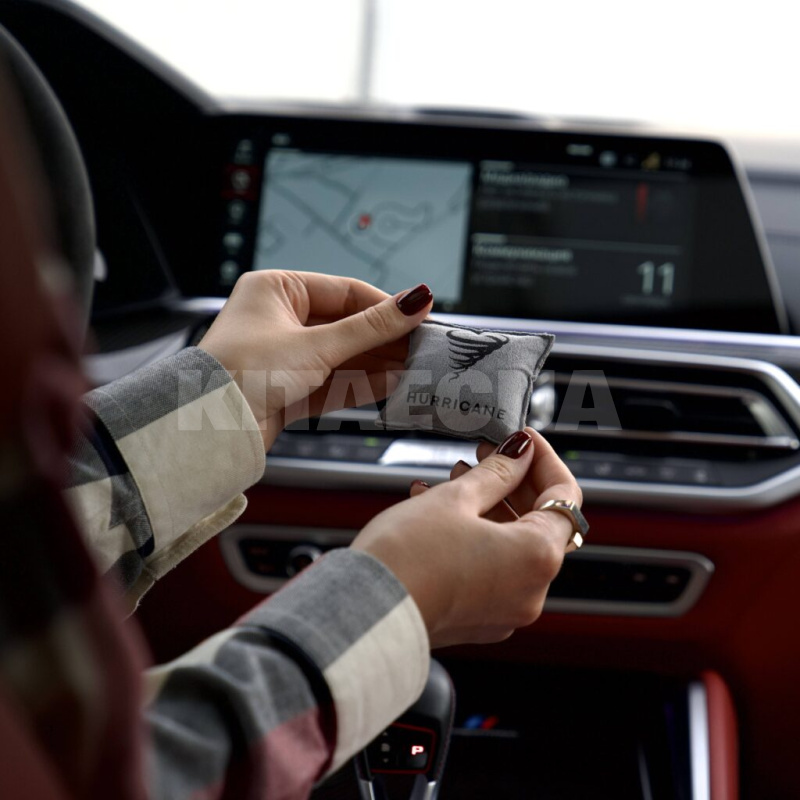 Автомобільний ароматизатор «сірий» 10 мл на дефлектор HURRICANE (AromHarr3) - 3