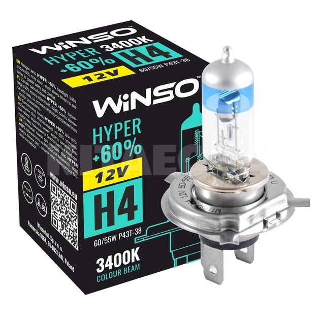 Галогенная лампа H4 60/55W 12V Winso (712420)