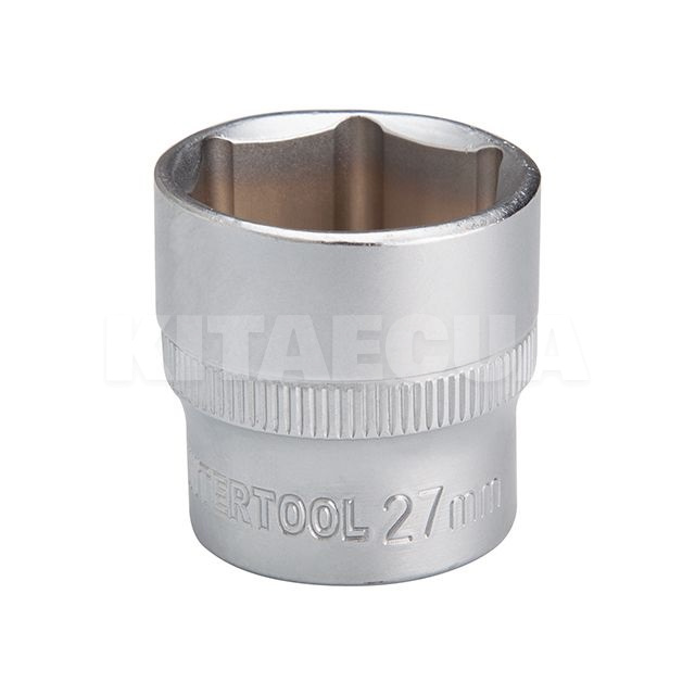 Головка торцева 6-гранна 27мм 1/2" 42мм Intertool (ET-2027) - 2