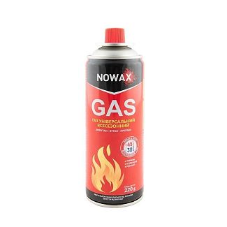 Газовый баллон GAS универсальный всесезонный 220 г NOWAX