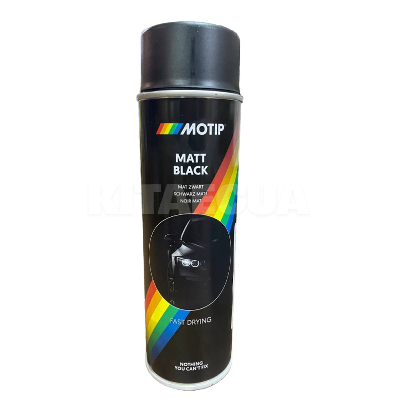 Краска черная 500мл акриловая матовая MOTIP (04006IG-Motip)