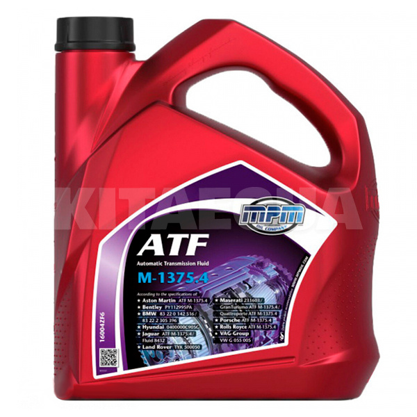 Масло трансмиссионное синтетичекое 4л ATF MPM (MPM 16004ZF6)