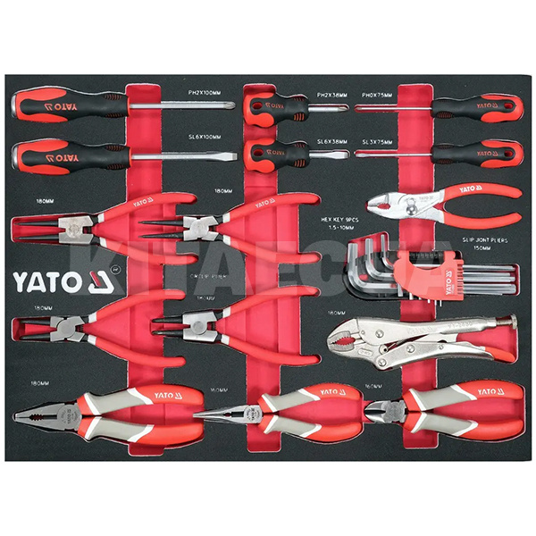 Тележка с инструментами 977х725х480 мм (7 секций) YATO (YT-55308) - 4