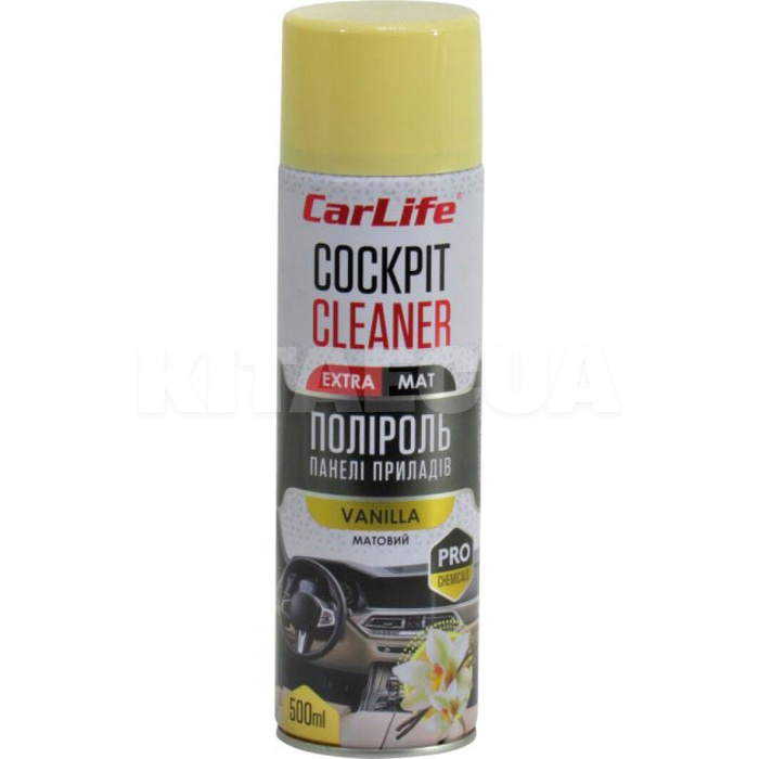 Поліроль для пластику "ваніль" 500мл. Cleaner CARLIFE (CF520)