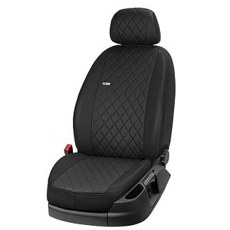 Чохли на сидіння авто Nissan Leaf (2018) чорні EMC-Elegant