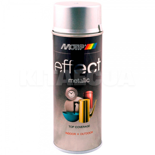 Фарба срібляста 400мл з ефектом металік Deco Effect MOTIP (302504-Motip)