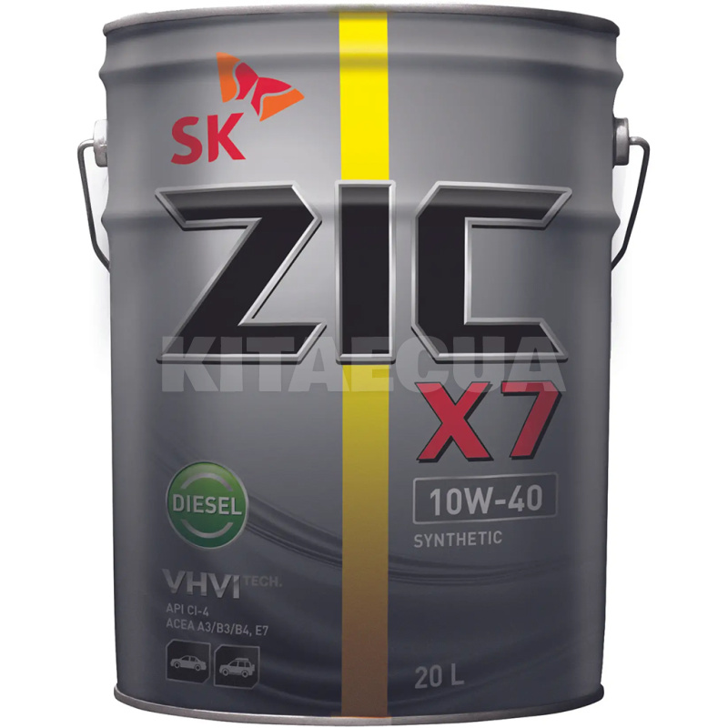 Масло моторное синтетическое 20л 10W-40 X7 ZIC (192607)