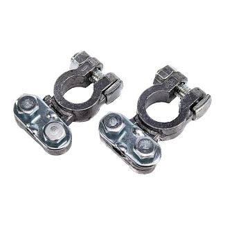 Клеммы аккумуляторные (-/+) алюминиево-магниевый сплав с прижимной планкой (комплект) Дорожня карта