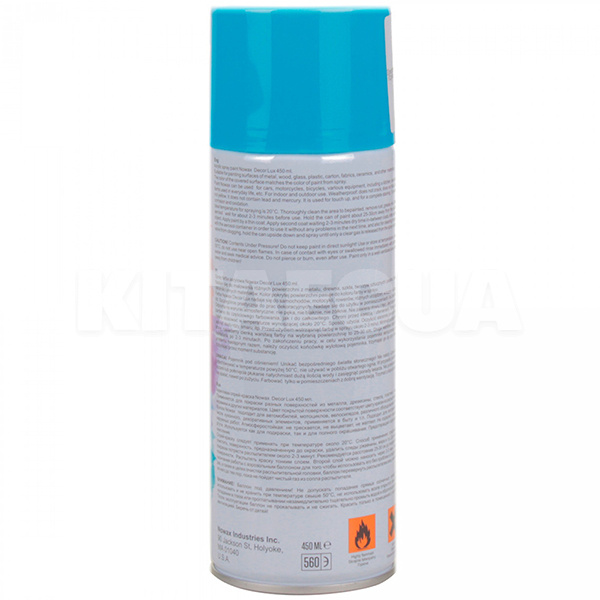 Фарба світло-блакитна 450мл акрилова Decor Lux NOWAX (NX48031-NOWAX) - 2