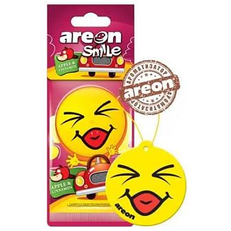 Ароматизатор сухий лист "яблуко та кориця" Smile Dry Apple "||"&amp; Cinnamon AREON