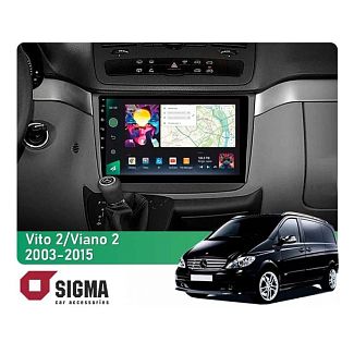 Штатная магнитола PRO 10464 4+64 Gb 10 Mercedes-Benz Viano 2 W639 2003-2015 SIGMA4car