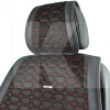 Накидка на передні сидіння чорно-червона з підголівником 2 шт. Monte Carlo BELTEX (BX81160)