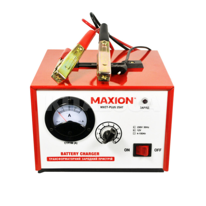 зарядний пристрій для акумулятора 12В 150Ач 15A трансформаторне MAXION (MXCT-PLUS 25AT) - 3