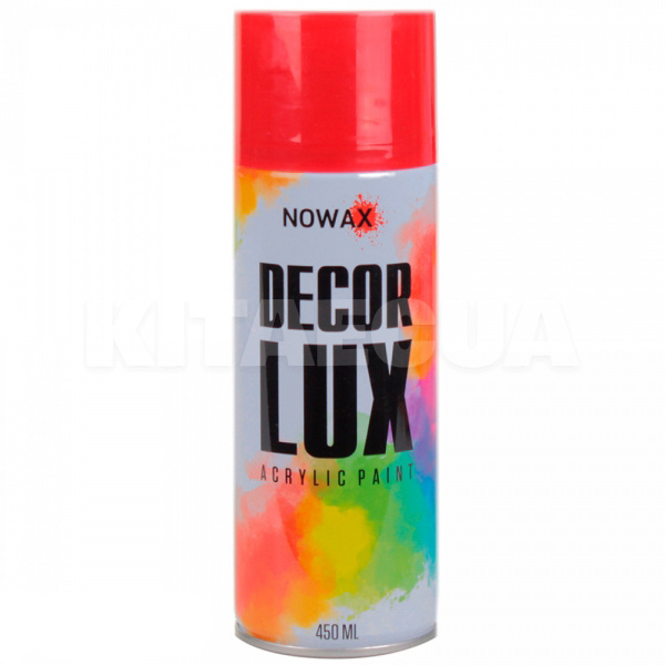 Фарба рубіново-червона 450мл акрилова Decor Lux NOWAX (NX48024)