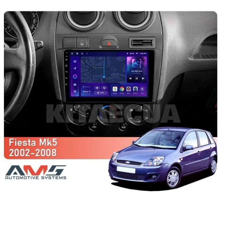 Штатная магнитола MOSS M3 4+32 ГБ 9" Ford Fiesta Mk 5 2002 - 2008 AMS (49876) - 2