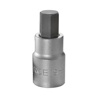 Головка торцевая с 6-гранной насадкой 19 мм 3/4" 80 мм FORCE
