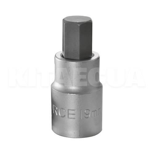 Головка торцева з 6-гранною насадкою 19 мм 3/4 " 80 мм FORCE (FOR 36408019)