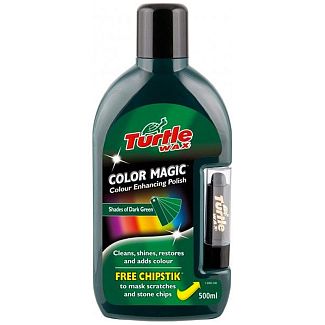 Полироль с восковым карандашом 500мл зеленый Color Magic Plus Turtle Wax