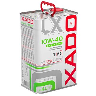 Масло моторное синтетическое 4л 10W-40 Luxury Drive XADO