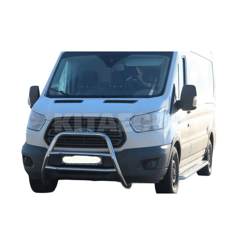 Кенгурятник WT022 Ford Transit 2014-н.в. нержавеющая сталь CAN (dd22442) - 3