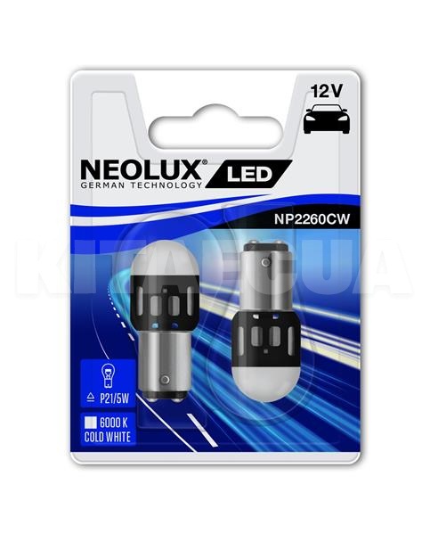 Світлодіодна лампа 12V 1,2 W Standart (компл.) NEOLUX (NE NP2260CW-02B) - 2