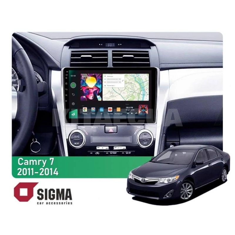 Штатная магнитола PRO 10464 4+64 Gb 10 Toyota Camry 7 XV 55 2011-2014 (A) SIGMA4car (40167)
