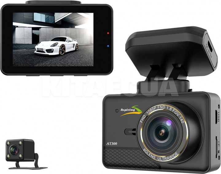 Видеорегистратор SuperHD (2304x1296) с GPS, USB на магнитном креплении Aspiring (AT300) - 3