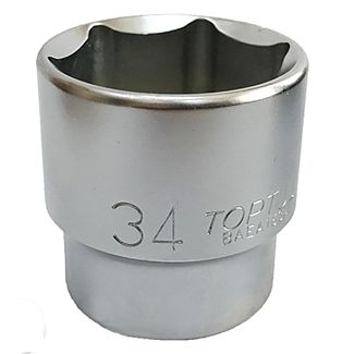 Головка торцевая 6-гранная 34 мм 1/2" 45 мм TOPTUL