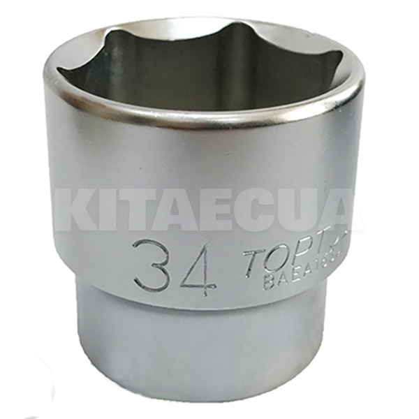 Головка торцева 6-гранна 34 мм 1/2" 45 мм TOPTUL (BAEA1634)
