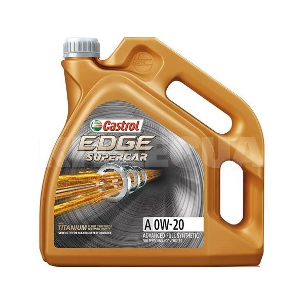 Масло моторное синтетическое 4л 0W-20 EDGE Supercar A CASTROL (RB-EDGSA02-4X4L)