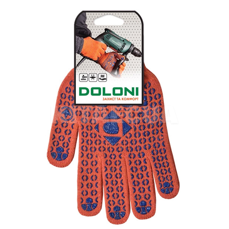 Перчатки рабочие универсальные трикотажные XL DOLONI (526) - 3