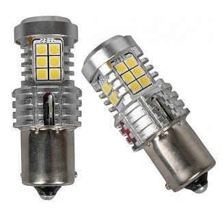 Светодиодная лампа U24 12V P21W 5500K (компл.) AMS