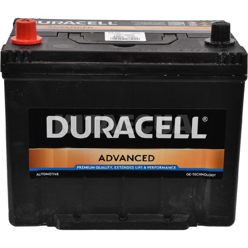 Автомобільний акумулятор Advanced 70Ач 600А "+" ліворуч DURACELL (DA70L)