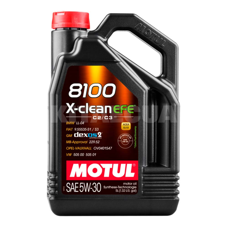 Масло моторное синтетическое 4л 5W-30 8100 X-Clean EFE MOTUL (109171)