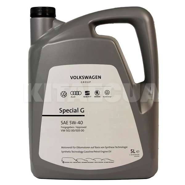 Масло моторное синтетическое 5л 5W-40 VW Special G VAG (GS55502M4-VAG)