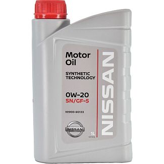 Масло моторное синтетическое 1л 0W-20 SN/GF-5 NISSAN