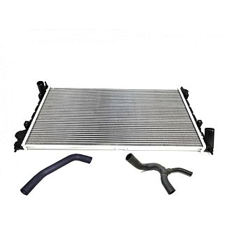 Радиатор охлаждения (сотовый) с патрубками KLM Autoparts