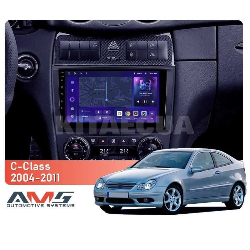 Штатна магнітола MOSS M3 4+32 ГБ 9" Mercedes Benz C-Class W203 2004-2011 AMS (50153) - 2