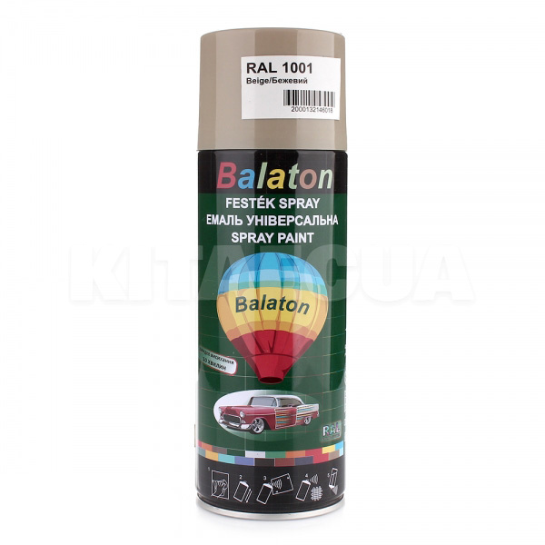 Краска универсальная глянцевая 400мл бежевая BALATON (RAL1001)