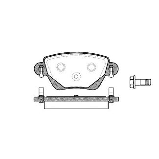 Колодки гальмівні дискові задній REMSA