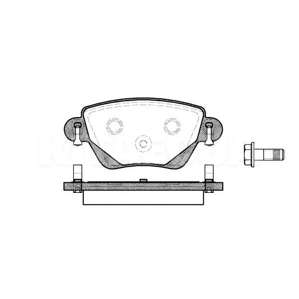 Колодки гальмівні дискові задній REMSA (RS 0777.00)